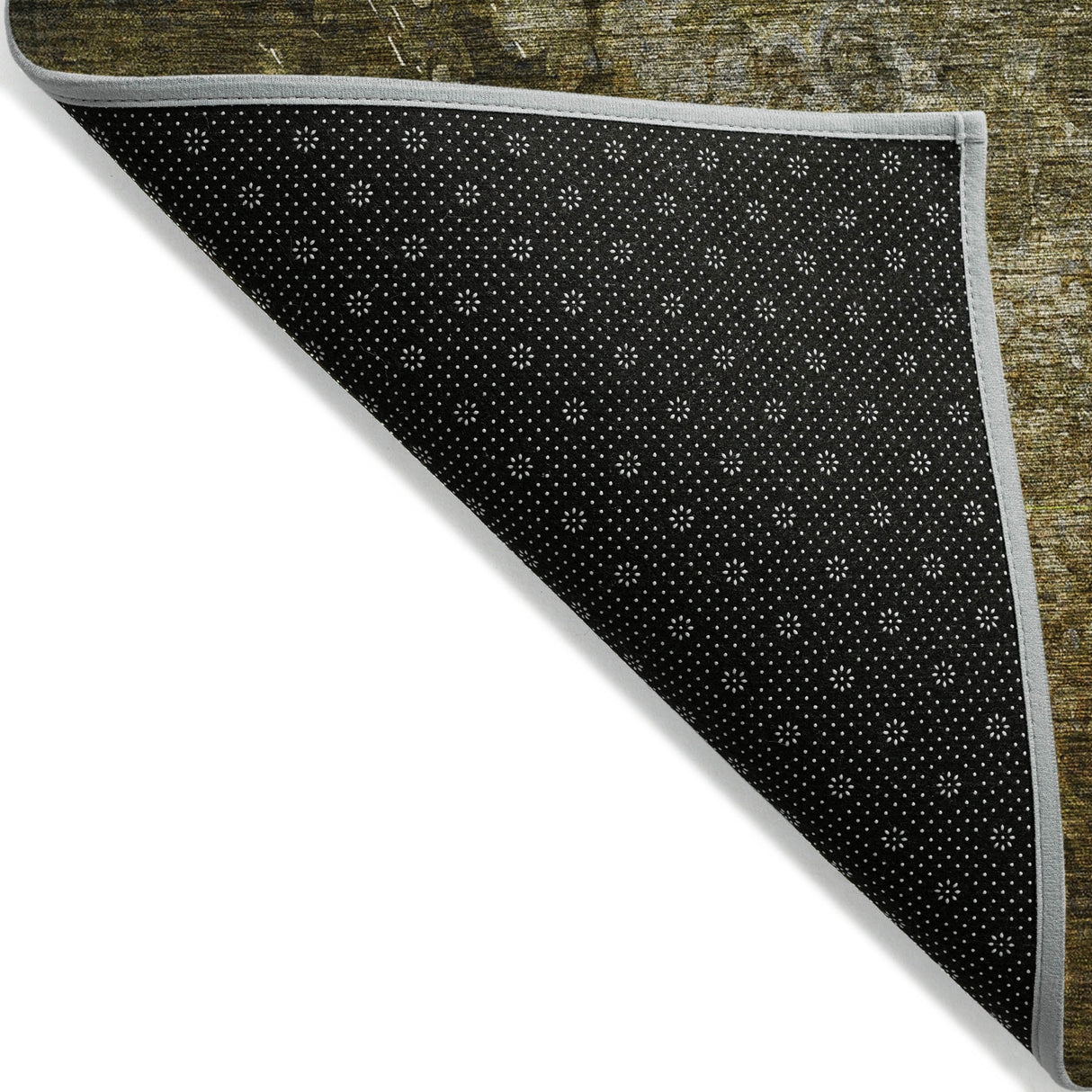 Machine Washable Indoor/ Outdoor Abstract Solid Chantille Rug