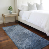 Machine Washable Indoor/ Outdoor Abstract Solid Chantille Rug