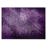 Machine Washable Indoor/ Outdoor Abstract Solid Chantille Rug