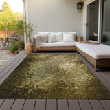 Machine Washable Indoor/ Outdoor Abstract Solid Chantille Rug
