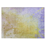 Machine Washable Indoor/ Outdoor Abstract Solid Chantille Rug