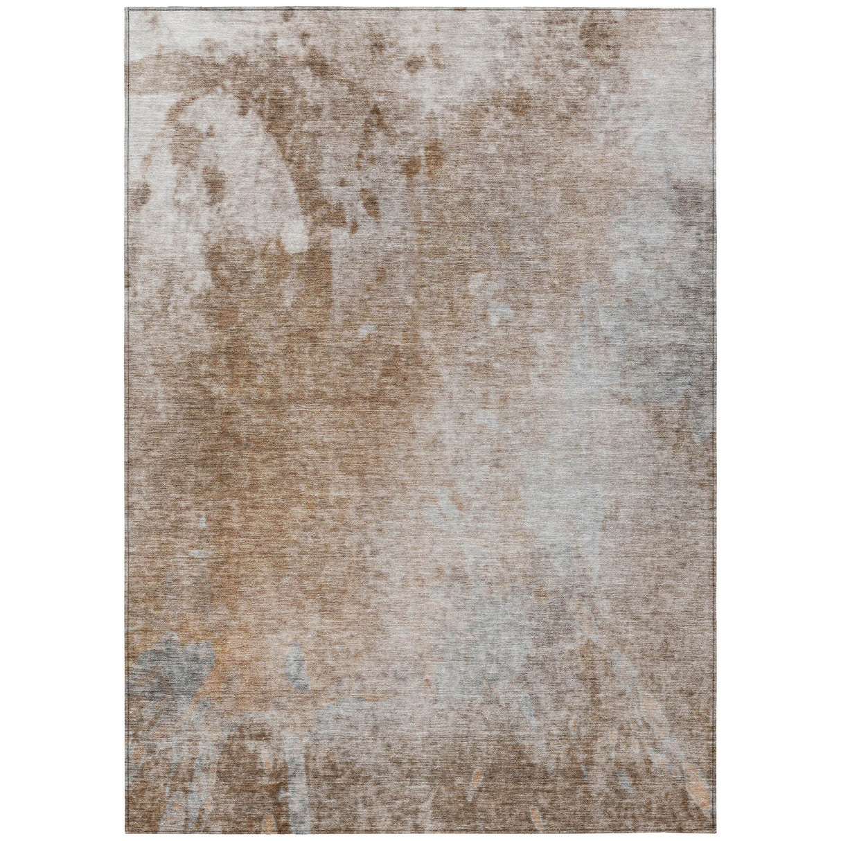 Machine Washable Indoor/ Outdoor Abstract Solid Chantille Rug