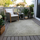 Machine Washable Indoor/ Outdoor Abstract Solid Chantille Rug