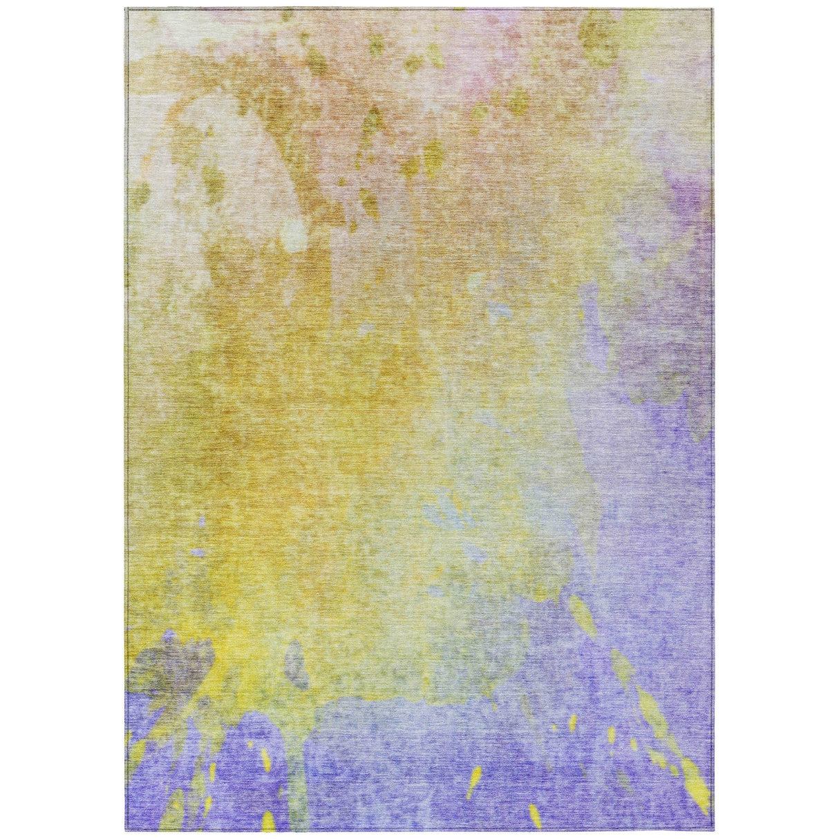 Machine Washable Indoor/ Outdoor Abstract Solid Chantille Rug