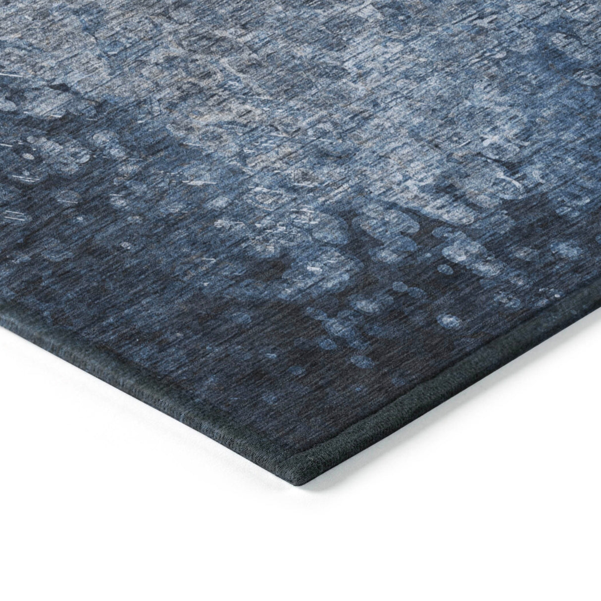 Machine Washable Indoor/ Outdoor Abstract Solid Chantille Rug