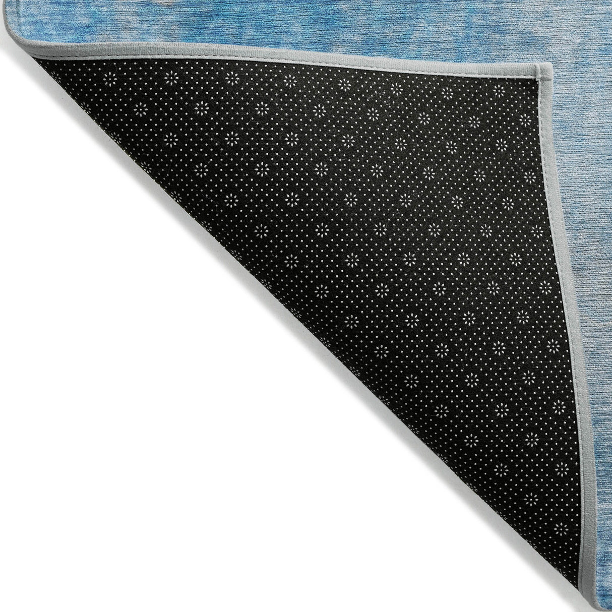 Machine Washable Indoor/ Outdoor Abstract Solid Chantille Rug