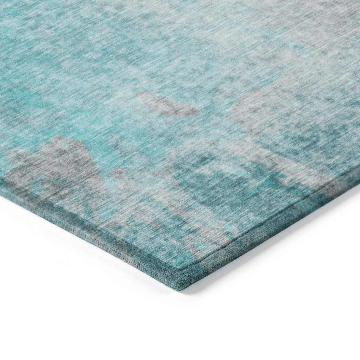 Machine Washable Indoor/ Outdoor Abstract Solid Chantille Rug