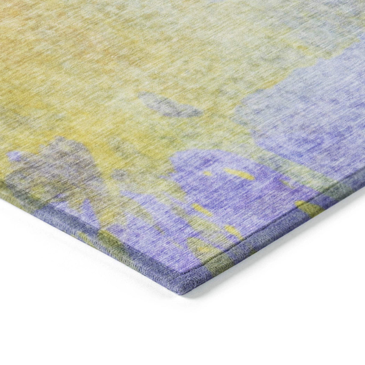 Machine Washable Indoor/ Outdoor Abstract Solid Chantille Rug