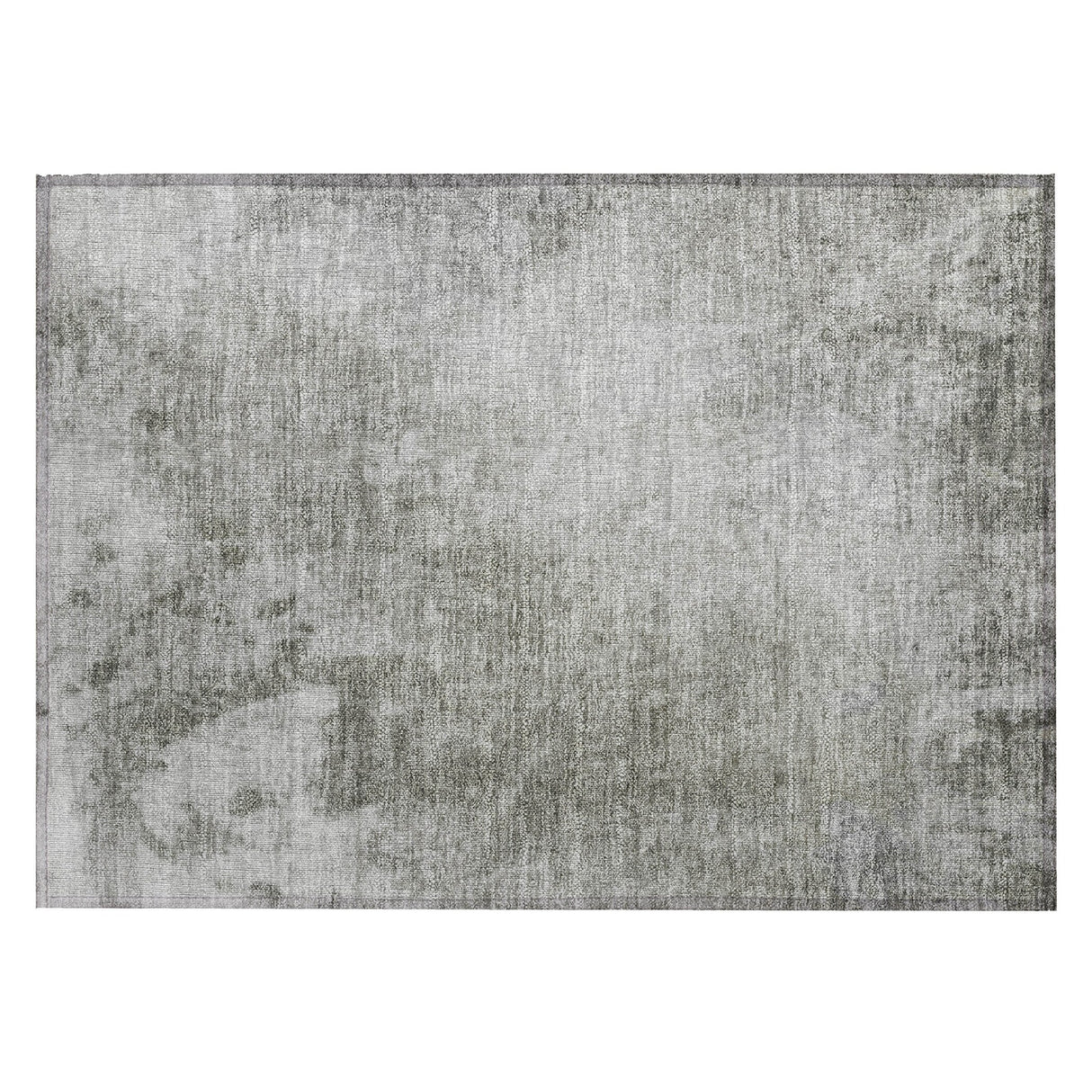 Machine Washable Indoor/ Outdoor Abstract Solid Chantille Rug