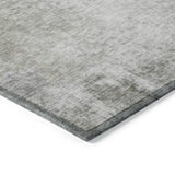 Machine Washable Indoor/ Outdoor Abstract Solid Chantille Rug
