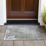 Machine Washable Indoor/ Outdoor Abstract Solid Chantille Rug