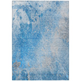 Machine Washable Indoor/ Outdoor Abstract Solid Chantille Rug
