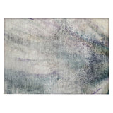 Machine Washable Indoor/ Outdoor Abstract Watercolor Chantille Rug
