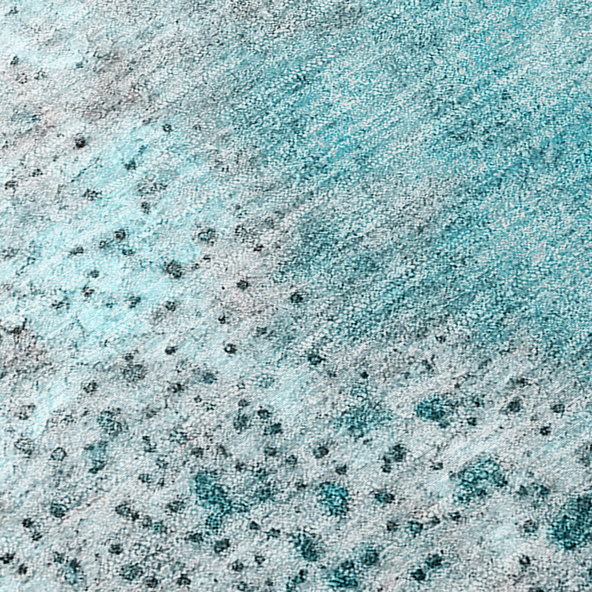 Machine Washable Indoor/ Outdoor Abstract Watercolor Chantille Rug