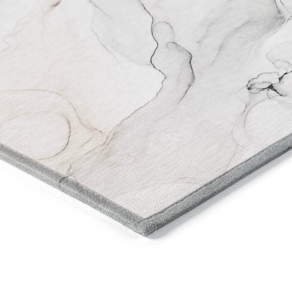 Machine Washable Indoor/ Outdoor Abstract Watercolor Chantille Rug