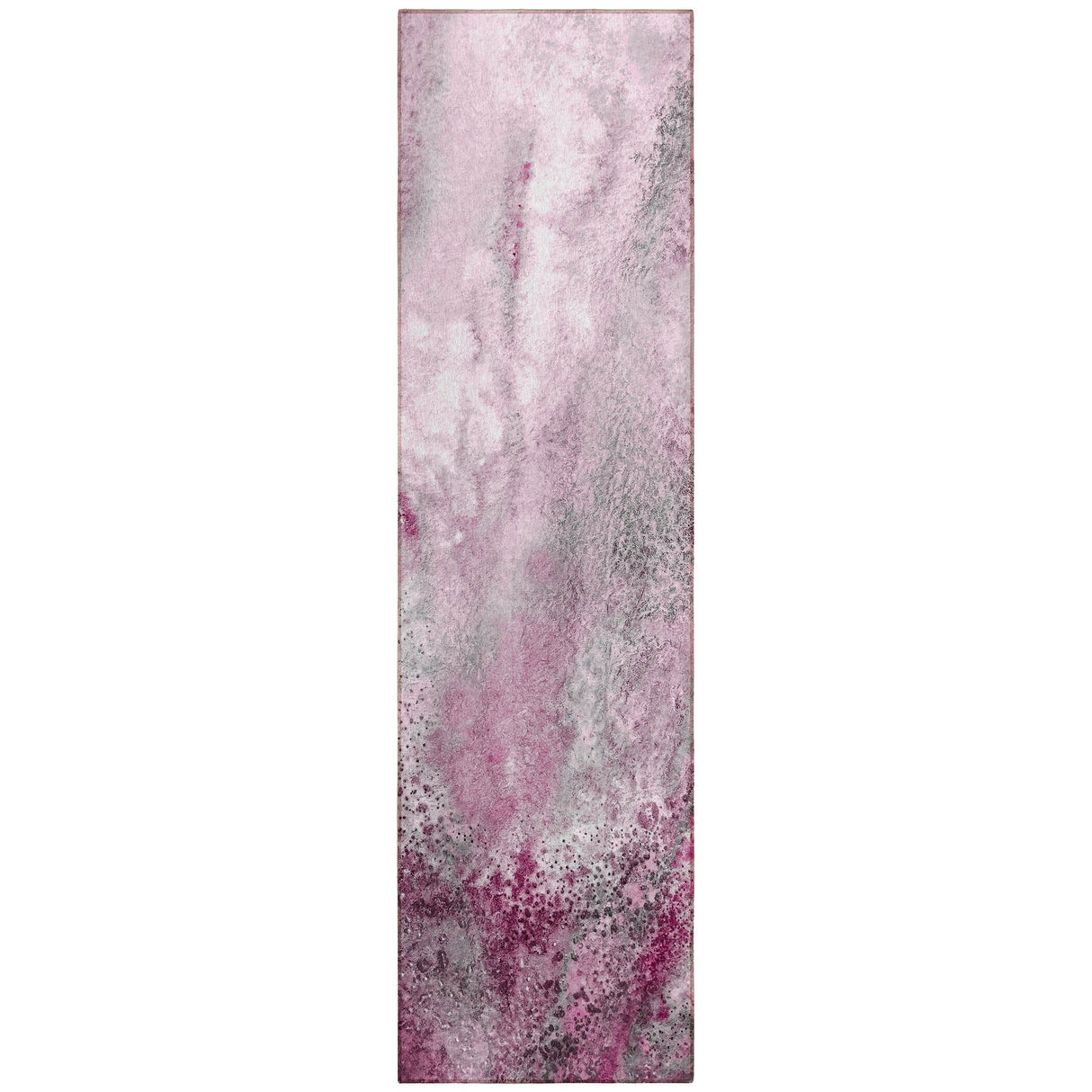Machine Washable Indoor/ Outdoor Abstract Watercolor Chantille Rug