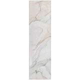 Machine Washable Indoor/ Outdoor Abstract Watercolor Chantille Rug