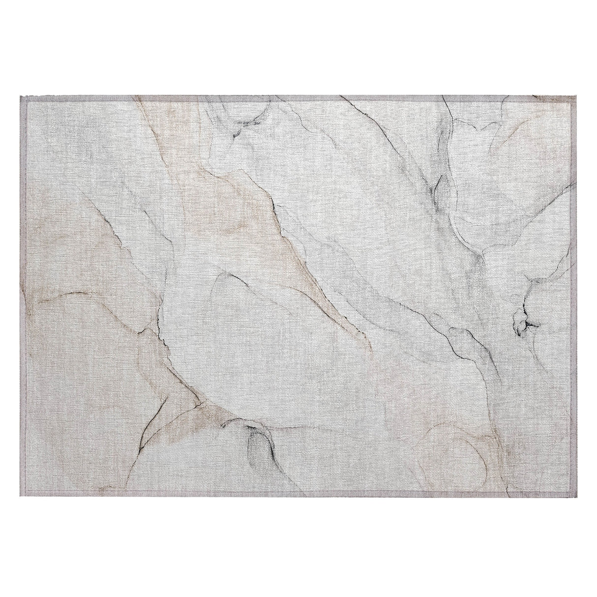 Machine Washable Indoor/ Outdoor Abstract Watercolor Chantille Rug