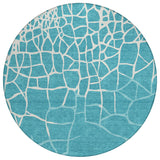 Machine Washable Indoor/ Outdoor Abstract Webby Chantille Rug