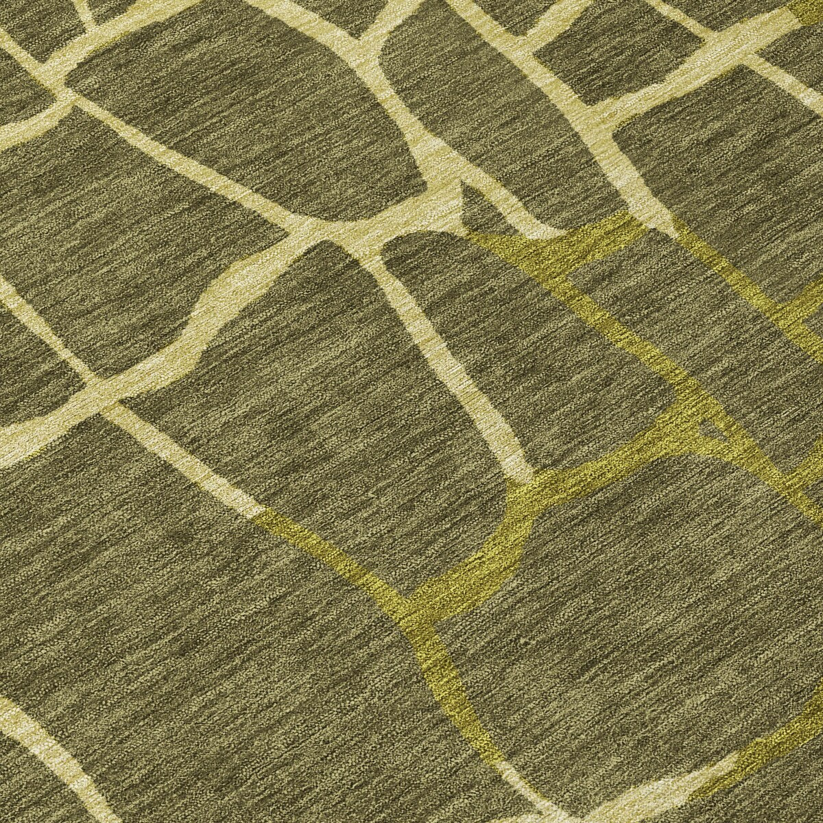 Machine Washable Indoor/ Outdoor Abstract Webby Chantille Rug