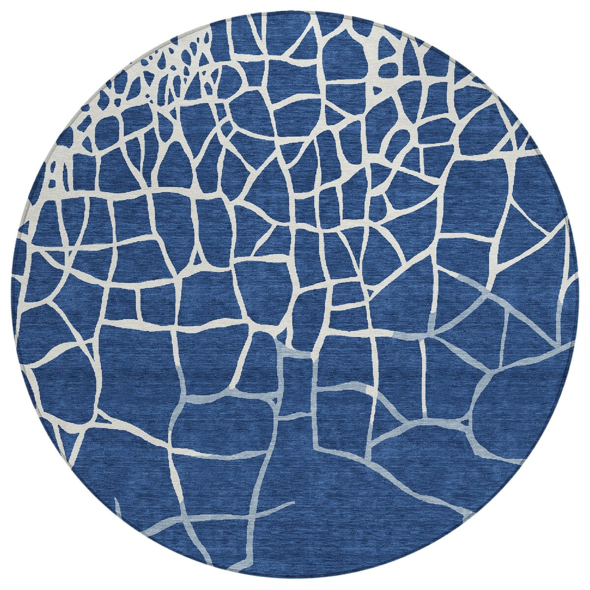 Machine Washable Indoor/ Outdoor Abstract Webby Chantille Rug