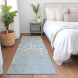 Machine Washable Indoor/ Outdoor Abstract Webby Chantille Rug
