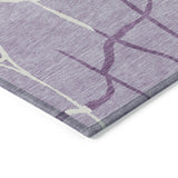 Machine Washable Indoor/ Outdoor Abstract Webby Chantille Rug