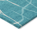 Machine Washable Indoor/ Outdoor Abstract Webby Chantille Rug
