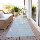 Machine Washable Indoor/ Outdoor Abstract Webby Chantille Rug
