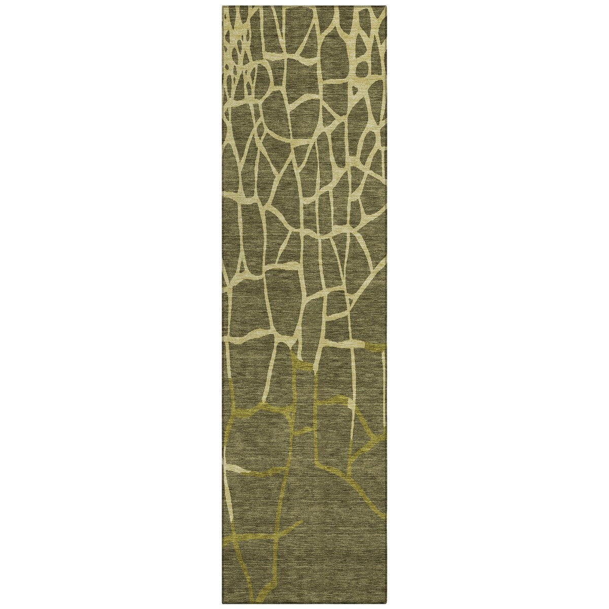 Machine Washable Indoor/ Outdoor Abstract Webby Chantille Rug