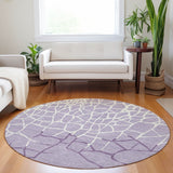 Machine Washable Indoor/ Outdoor Abstract Webby Chantille Rug
