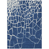 Machine Washable Indoor/ Outdoor Abstract Webby Chantille Rug