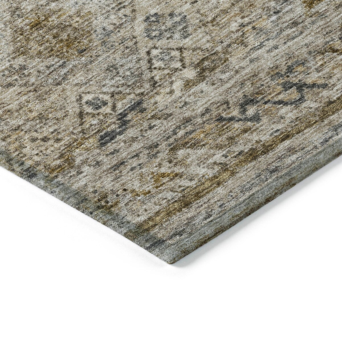 Machine Washable Indoor/ Outdoor Boho Moroccan Chantille Rug