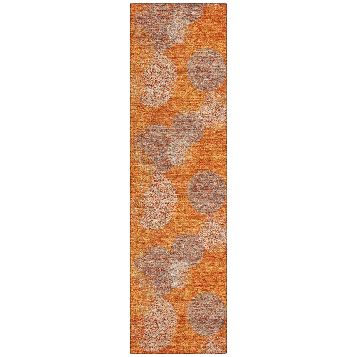Machine Washable Indoor/ Outdoor Boho Sphere Chantille Rug