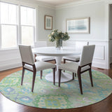 Machine Washable Indoor/ Outdoor Boho Traditional Chantille Rug