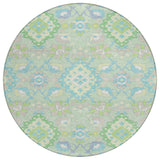 Machine Washable Indoor/ Outdoor Boho Traditional Chantille Rug