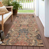 Machine Washable Indoor/ Outdoor Boho Traditional Chantille Rug