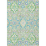Machine Washable Indoor/ Outdoor Boho Traditional Chantille Rug