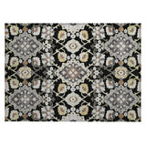 Machine Washable Indoor/ Outdoor Boho Traditional Chantille Rug