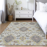Machine Washable Indoor/ Outdoor Boho Traditional Chantille Rug