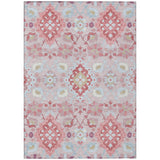 Machine Washable Indoor/ Outdoor Boho Traditional Chantille Rug