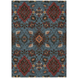 Machine Washable Indoor/ Outdoor Boho Traditional Chantille Rug