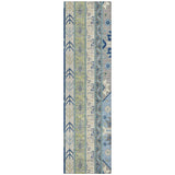 Machine Washable Indoor/ Outdoor Boho Tribal Chantille Rug
