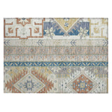 Machine Washable Indoor/ Outdoor Boho Tribal Chantille Rug