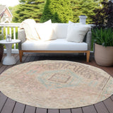 Machine Washable Indoor/ Outdoor Boho Vintage Chantille Rug