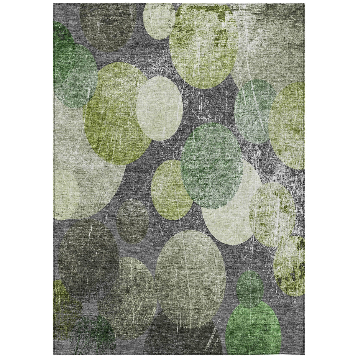 Machine Washable Indoor/ Outdoor Bubbles Chantille Rug