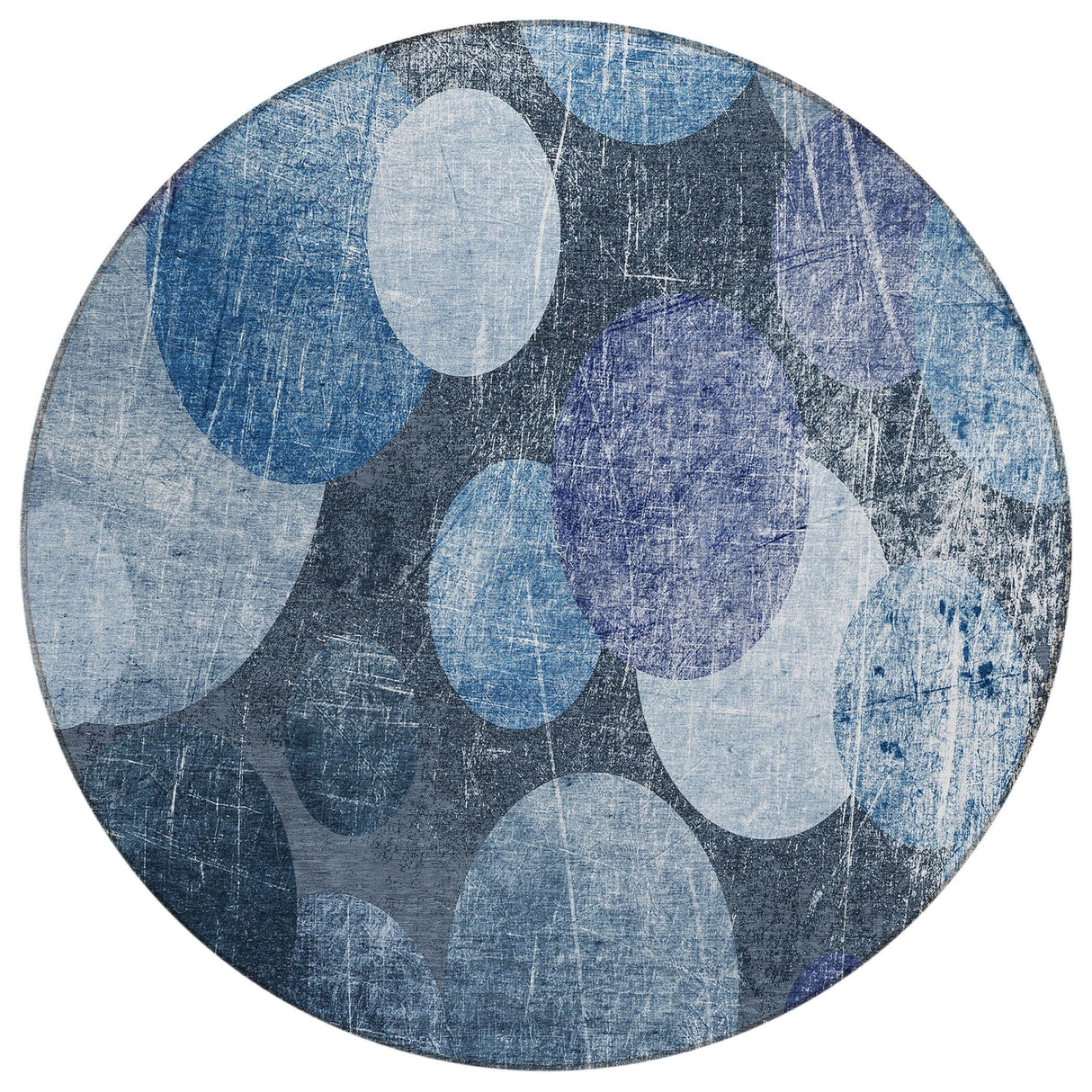 Machine Washable Indoor/ Outdoor Bubbles Chantille Rug