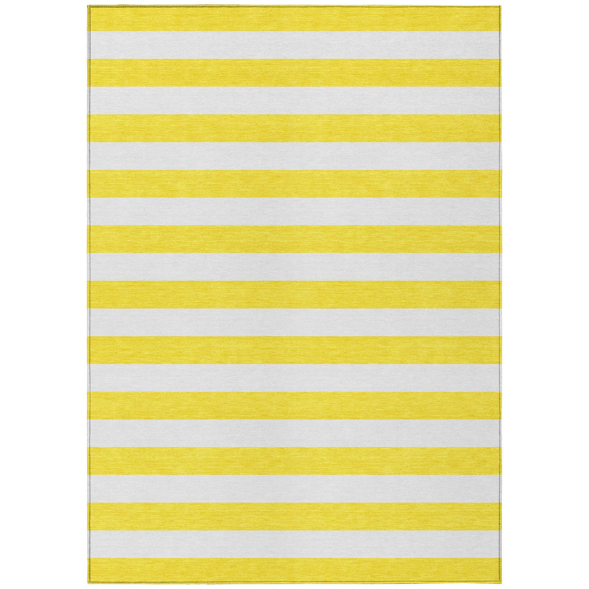 Machine Washable Indoor/ Outdoor Cabana Striped Chantille Rug