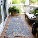 Machine Washable Indoor/ Outdoor Causal Traditional Chantille Rug
