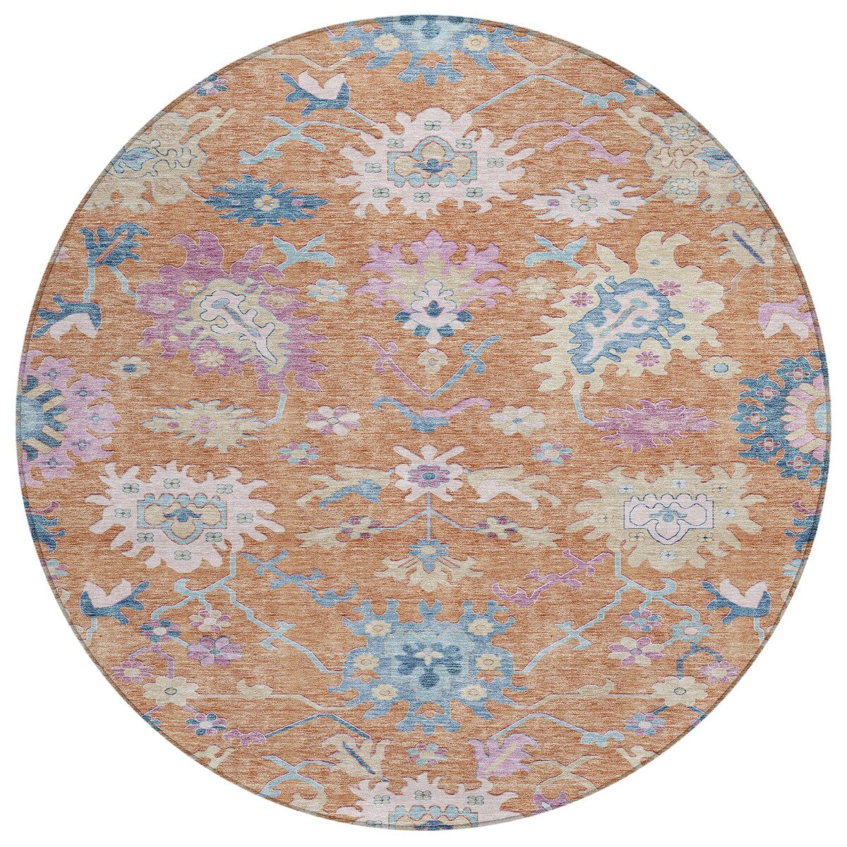 Machine Washable Indoor/ Outdoor Causal Traditional Chantille Rug